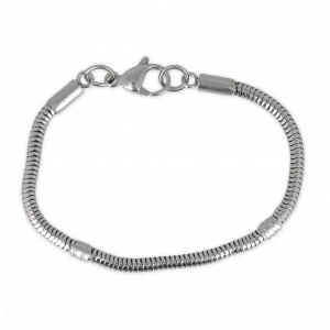 Stainless steel serpentine bracelet 17.5 cm x1