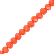 Faceted flat round beads 6x4.5mm Light Coral x40cm|raw }}