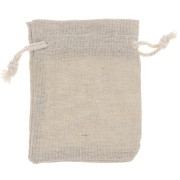 Linen pouch for jewelry 80x100 mm - Beige x1|raw }}