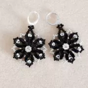 StormDuo 2-hole glass beads 3x7 mm Opaque Light Rose Ceramic Look x50