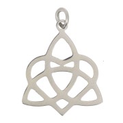 316L Stainless Steel Celtic-knot charm 19 mm x1
