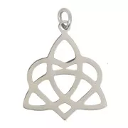 316L Stainless Steel Celtic-knot charm 19 mm x1
