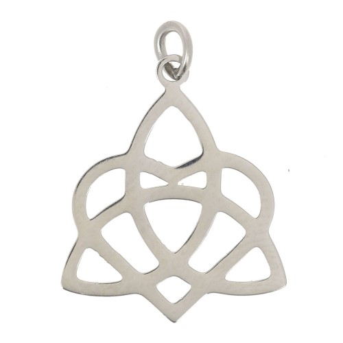 316L Stainless Steel Celtic-knot charm 19 mm x1