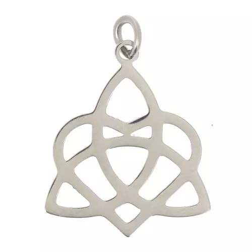 316L Stainless Steel Celtic-knot charm 19 mm x1