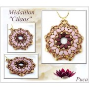 Glass beads Paros® by Puca® 7x4 mm Red Copper Mat x10g