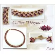 Glass beads Paros® by Puca® 7x4 mm Red Copper Mat x10g