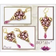 Glass beads Kos® by Puca® 6x3 mm Opaque Ivory Ceramic Look x10g