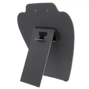 Necklace rounded display 19x21 cm - imitation velvet - White x1