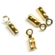 Mini End clip 1.5mm fine gold plated x10|raw }}