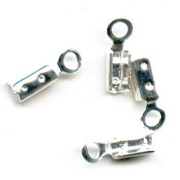 Mini end clip 1.5mm silver tone x10|raw }}