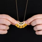 Terminator for bead-weaving designed by Perles & Co 11x24 mm fine Gold plated x1