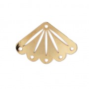 Spacer for bead-weaving designed by Perles & Co 14x20 mm fine Gold plated x1|raw }}