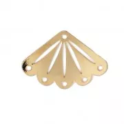 Spacer for bead-weaving designed by Perles & Co 14x20 mm fine Gold plated x1