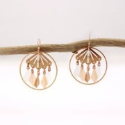 Spacer for bead-weaving designed by Perles & Co 14x20 mm fine Gold plated x1