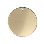 Round sequin / charm 18 mm - Gold-filled x1|raw }}