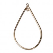 Gold-filled drop spacer 2 loops 42 mm x1