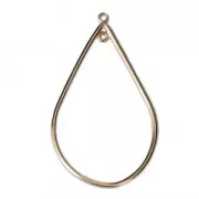 Gold-filled drop spacer 2 loops 42 mm x1