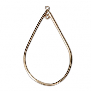 Gold-filled drop spacer 2 loops 42 mm x1