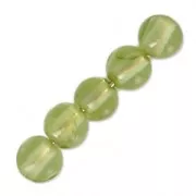 Beads Round Gemstone beads 3 mm Peridot x25