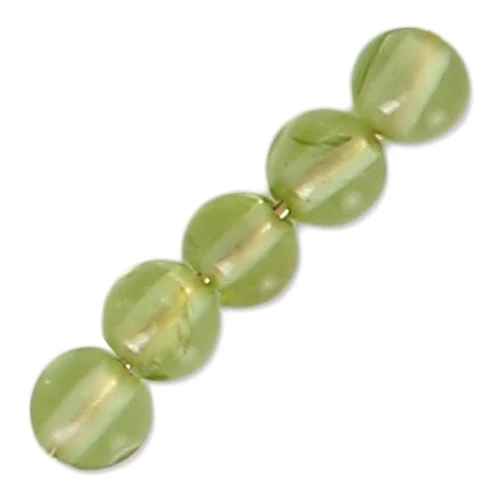 Beads Round Gemstone beads 3 mm Peridot x25