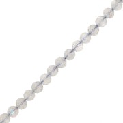 Round faceted 4 mm gemstone beads - Labradorite x39cm|raw }}
