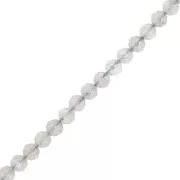 Round faceted 4 mm gemstone beads - Labradorite x39cm