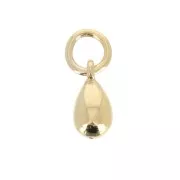 Drop Charm 8.5x4.3 mm Gold plated 3 microns x1