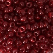 Matubo 8/0 Seed Beads - 3.15 mm Red Opal x 10 g