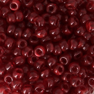 Matubo 8/0 Seed Beads - 3.15 mm Red Opal x 10 g