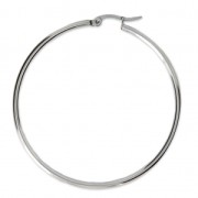 Stainless steel earring hoops to decorate 53 mm x2|raw }}