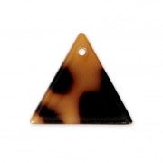 Triangle sequin in cellulose acetate 16 mm Tortoise Shell Brown/Black x1|raw }}