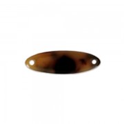 Navette spacer 2 holes in cellulose acetate 21x7 mm Tortoise Shell Brown/Black x1|raw }}