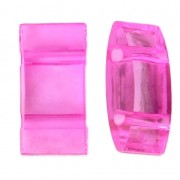 Carrier beads / 2-hole pillow beads 18x9 mm Pink x10|raw }}