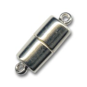 Rhodium plated magnetic clasp 15mm