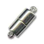 Rhodium plated magnetic clasp 15mm