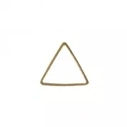 Mounting triangle element for beadweaving 11 mm Nude Brass x1