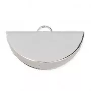 Half-Moon Clamp Terminator 28x15 mm Silver Tone x1