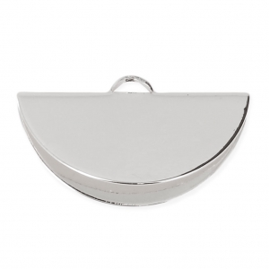 Half-Moon Clamp Terminator 28x15 mm Silver Tone x1
