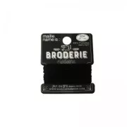 Metallic embroidery thread Maille name is - Jet (106) x8m