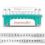 ImpressArt punch set - 3 mm - Capital Alphabet JUNIPER x33