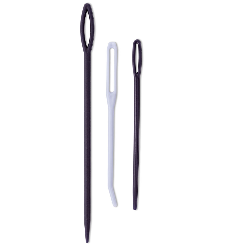 Set de 3 plastic Needles to weave wool Perles & Co