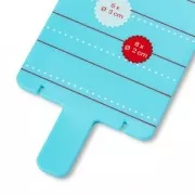 Tool to make simultaneously 6 to 8 mini pompoms of 3 and 2 cm x1