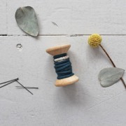 Cotton sewing piping Atelier Brunette 10 mm Moonstone Green x1m