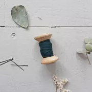 Fabric Viscose bias Atelier Brunette 10 mm Crêpe Forest x1m