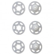 12 plastic snap buttons 13 mm - Transparent x1|raw }}