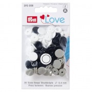 30 Colour snap fastener - Prym Love - 12.44 mm - Navy Blue/Grey/White  x1|raw }}