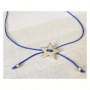 Oval hammered button 14x10 mm Bronze Tone x1