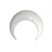 Mother-of-pearl pendant without hole 18x20 half-moon or horn shape - Natural x1