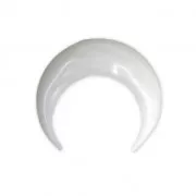 Mother-of-pearl pendant without hole 18x20 half-moon or horn shape - Natural x1