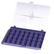 Bobbin box for 32 sewing machine bobbins x1|raw }}